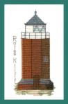 Leuchtturm Rotes Kliff (Sylt)  - Höhe: 86 Kreuze - Breite: 42 Kreuze